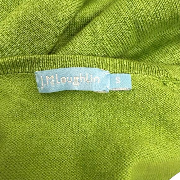 J McLaughlin Sweater Womens Small Green Jamey Pullover Old Money Quiet Luxury - Picture 7 of 10